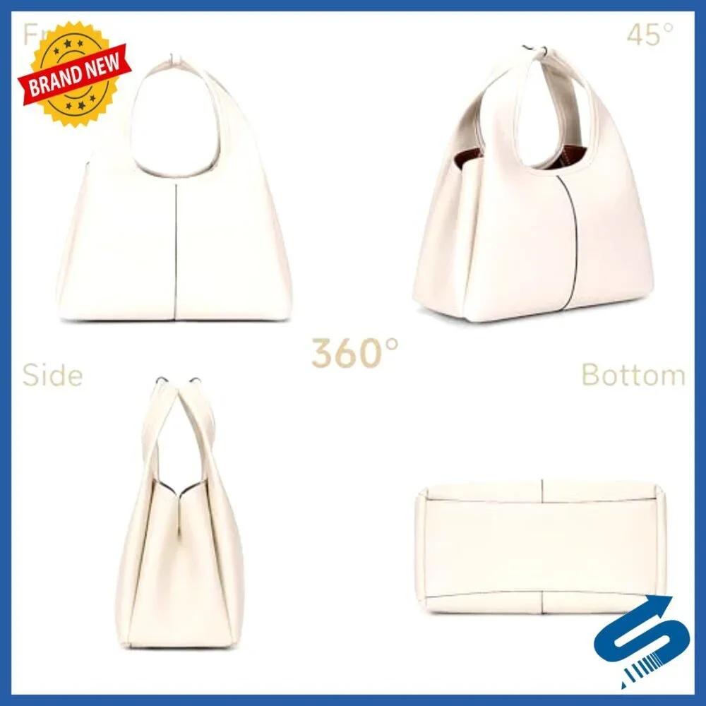 Small Faux Leather Hobo Satchel with Adjustable Strap, Crossbody Handbag